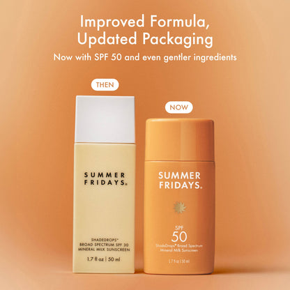 ShadeDrops® Broad Spectrum SPF 50 Mineral Milk Sunscreen